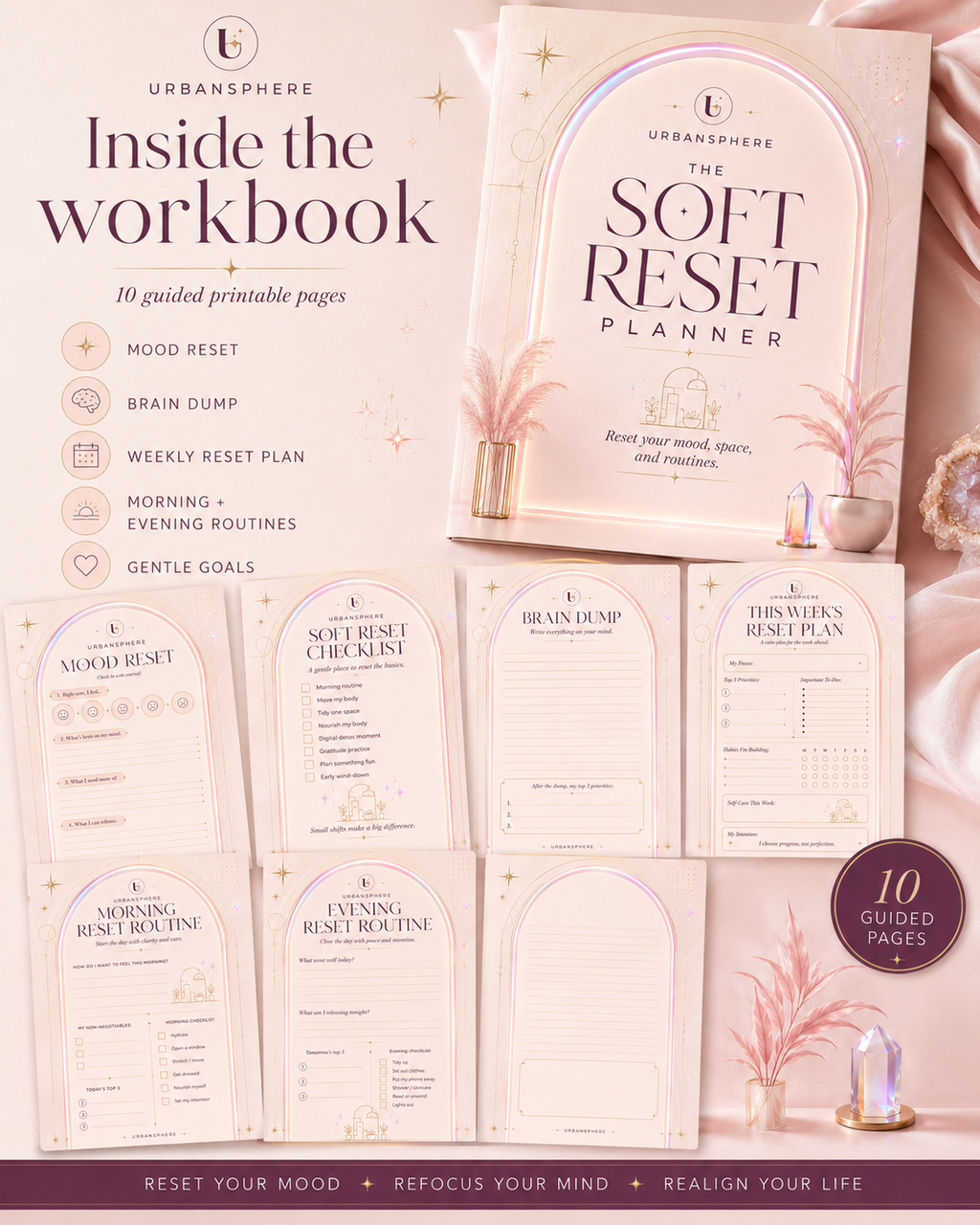 The Soft Reset Planner | Mood, Home & Routine Reset Printable