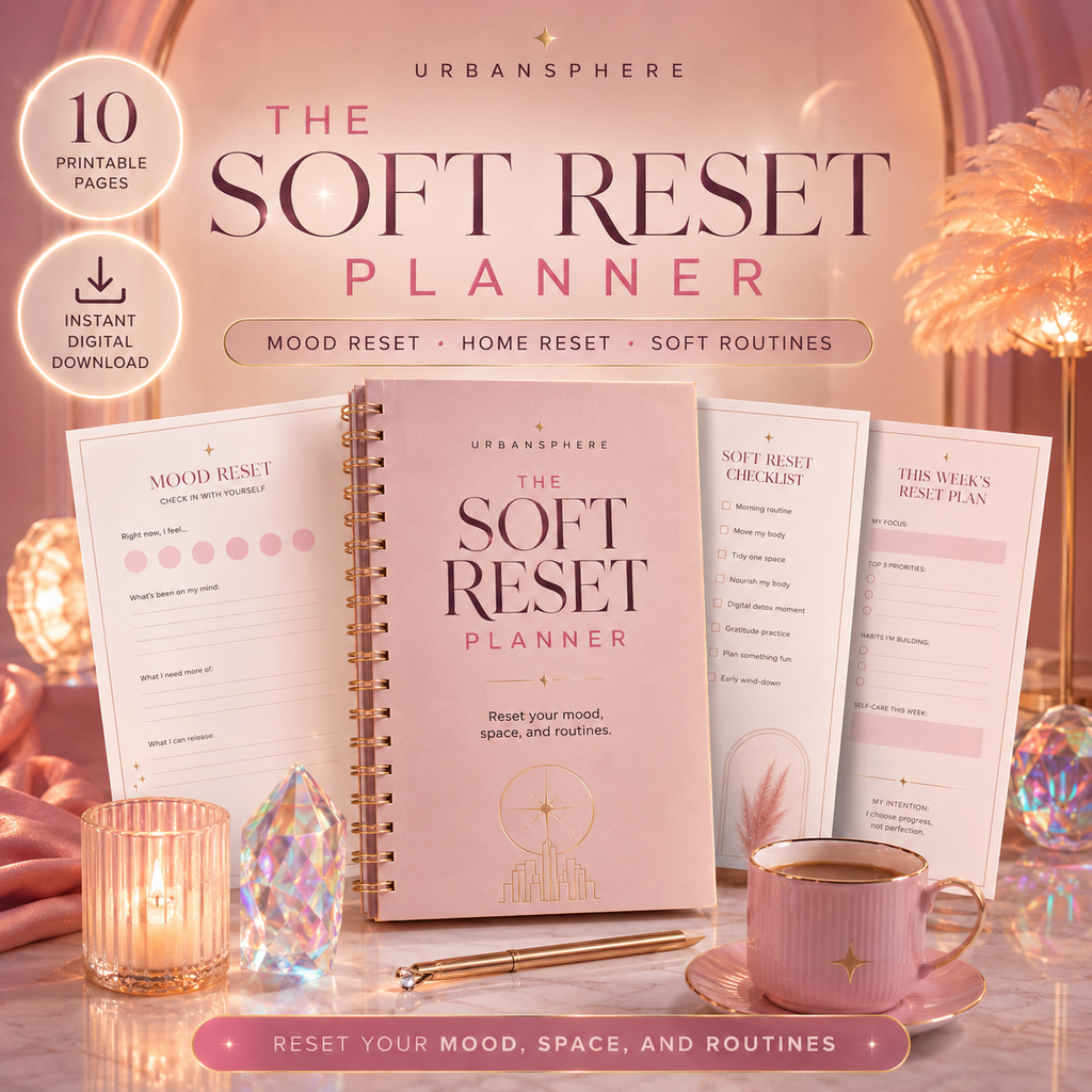 The Soft Reset Planner | Mood, Home & Routine Reset Printable